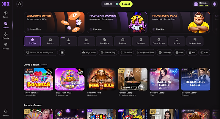 Eye-level view of gaming table with poker chips and cards